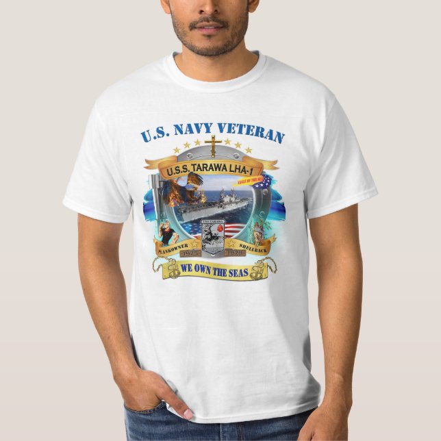 T-shirt USS Tarawa 1975-1979 (Frente)
