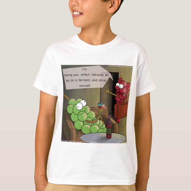 T-shirt Uvas Divórcios Engraçado (Frente)