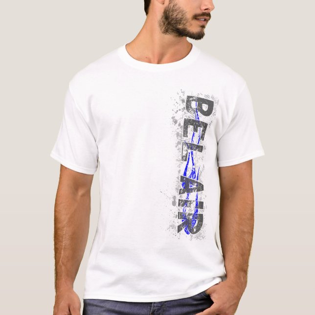 T-shirt v2 azul de Vert do Bel Air (Frente)