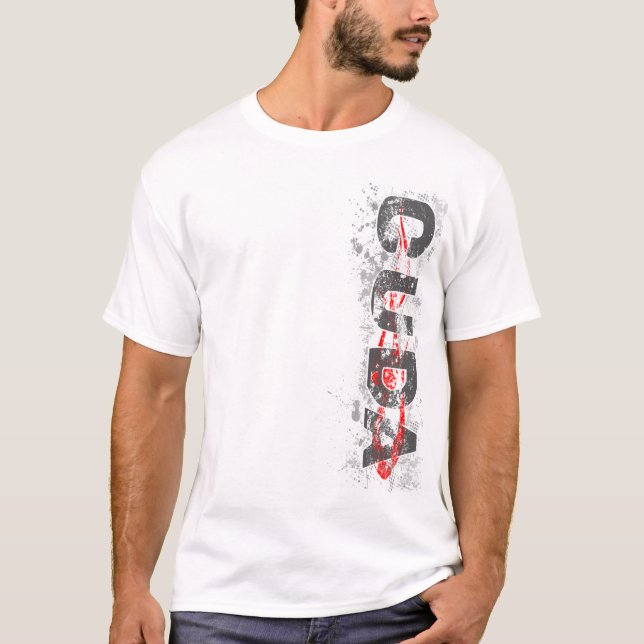 T-shirt v2 vermelho de Cuda Vert (Frente)