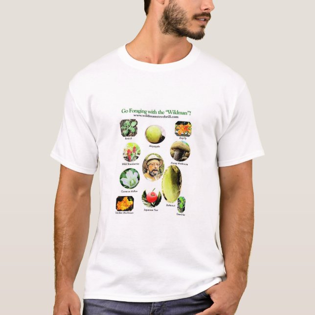 T-shirt Vá forragear com o "Wildman " (Frente)