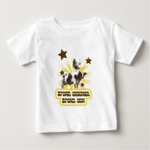 T-shirt Vaca 2 de Brown da galinha de Brown