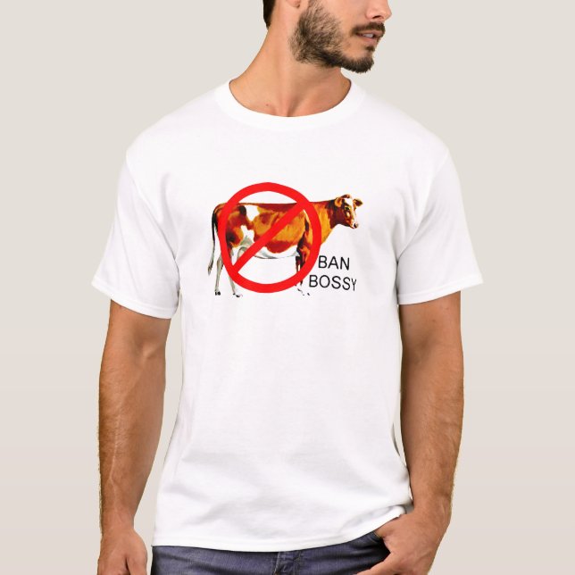 T-shirt Vaca Bossy da campanha da proibição (Frente)
