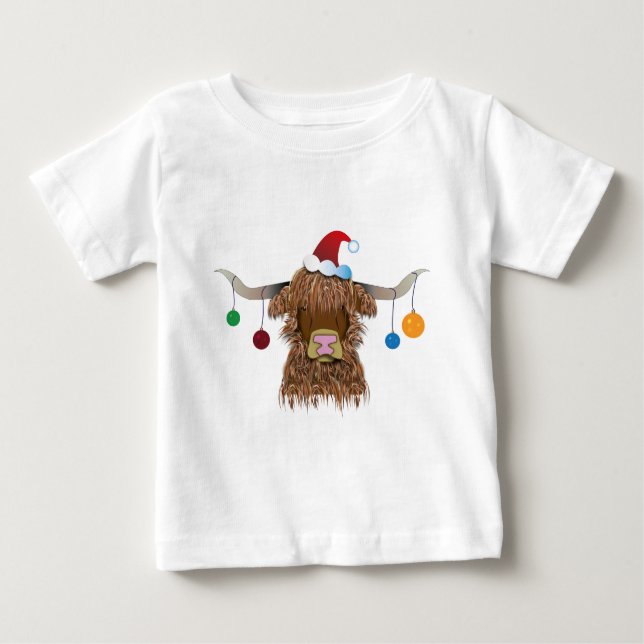 T-shirt Vaca de Natal (Frente)
