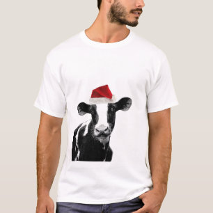 T-shirt Vaca do papai noel - vaca de leiteria que veste o