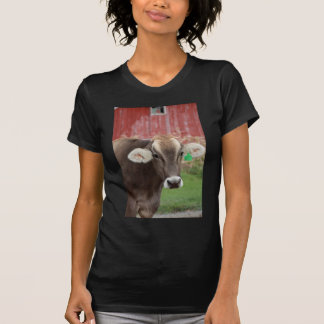 T-shirt Vaca do suíço de Brown