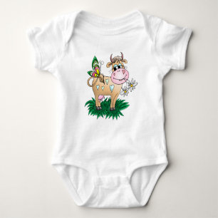 T-shirt Vaca e borboleta