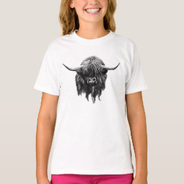 T-shirt Vaca escocesa das montanhas