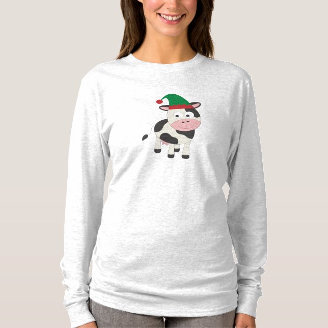T-shirt Vaca Natal Elf (Frente)