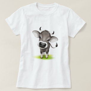 T-shirt Vaca suíça pequena