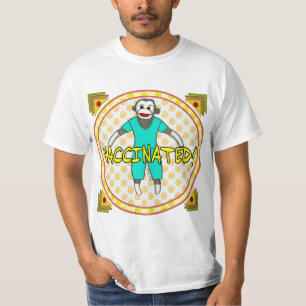 T-Shirt Vacinado Com Macaco-Meia