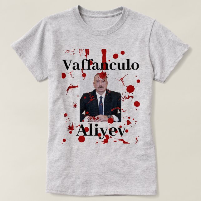 T-shirt Vaffanculo Aliyev (Italiano) (Frente do Design)