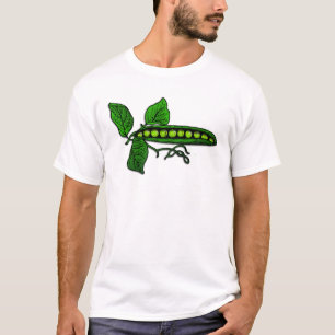 T-shirt Vagens de ervilha verde do jardim