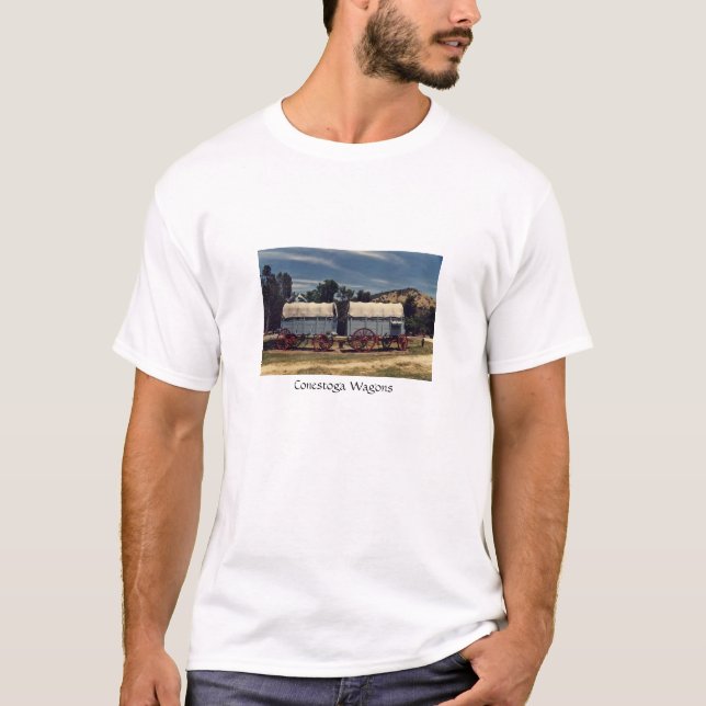 T-shirt Vagões de Conestoga (Frente)