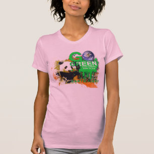 T-shirt vai a panda verde