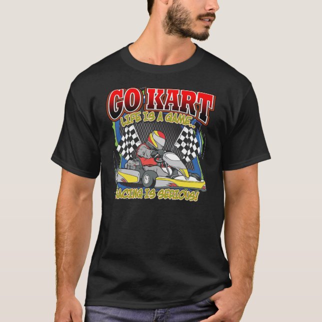 T-shirt Vai a vida de Kart (Frente)
