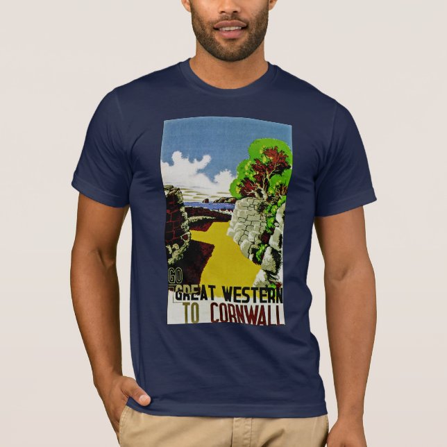 T-shirt Vai Great Western a Cornualha (Frente)
