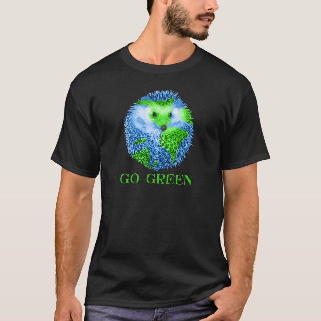 T-shirt Vai Hedgie verde (Frente)
