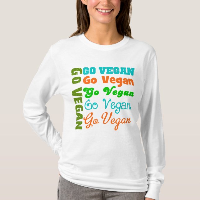 T-shirt Vai o VEGAN (Frente)