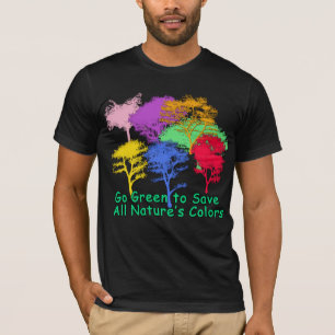 T-shirt Vai o verde para salvar as cores de toda a