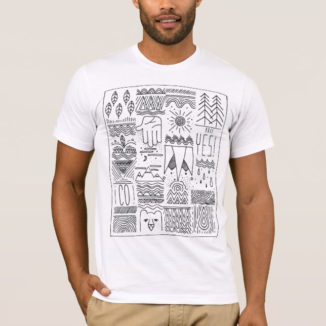T-shirt vail Colorado handdrawn (Frente)