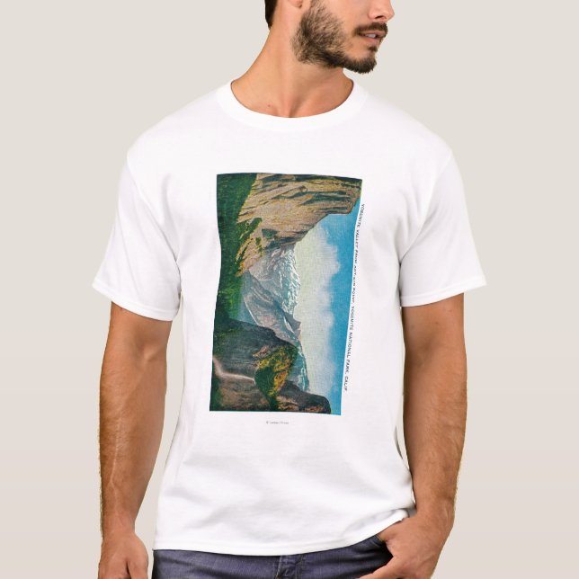 T-shirt Vale de Yosemite do ponto do artista (Frente)