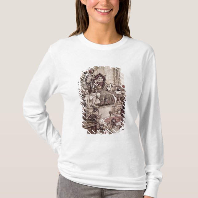 T-shirt Valete de Arthur Rackham | antes do rei e da (Frente)