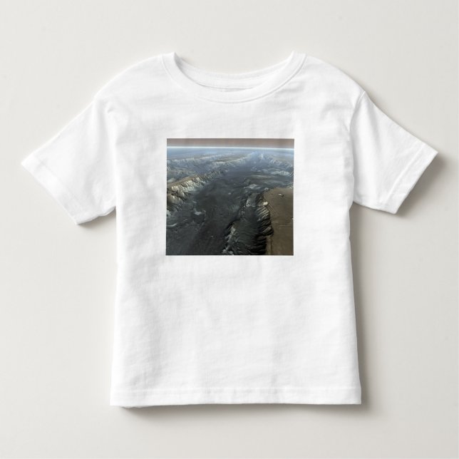 T-shirt Valles Marineris, o Grande Canyon de Marte (Frente)