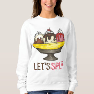 T-shirt Vamos Split Banana Sorvete Sundae Sweet
