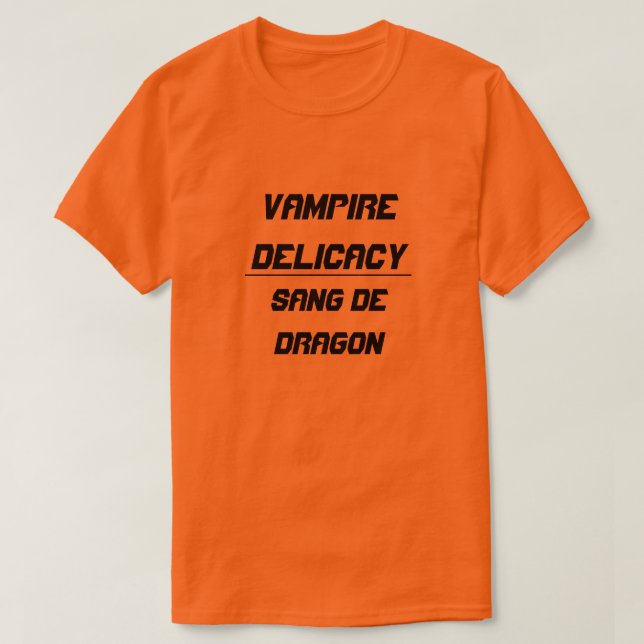 T-shirt Vampire Delicacy sang de dragon (Frente do Design)