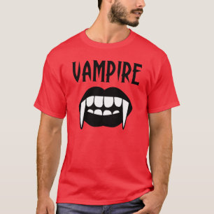 T-shirt Vampiro Vermelho Assustador de Halloween