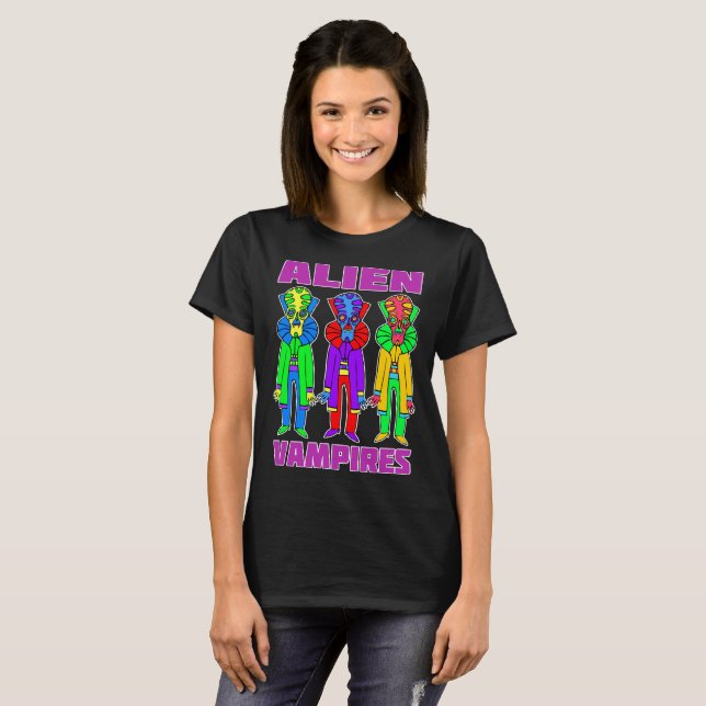 T-shirt Vampiros Alienígenas #2 (Frente Completa)
