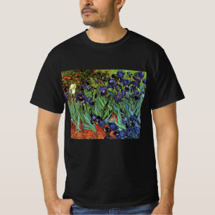 T-shirt Van Gogh Irises, Vintage Garden, Belas Artes