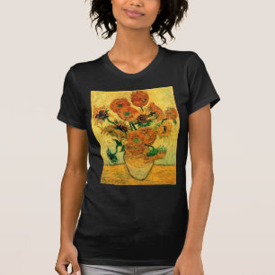 T-shirt Van Gogh - Natureza-morta com vaso de quinze giras