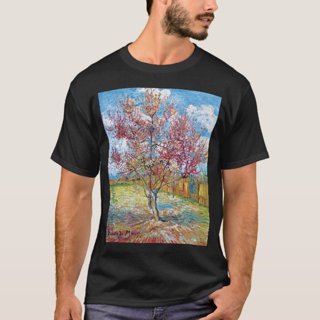 T-shirt Van Gogh - Pessegueiros Cor-de-Rosa (Frente)