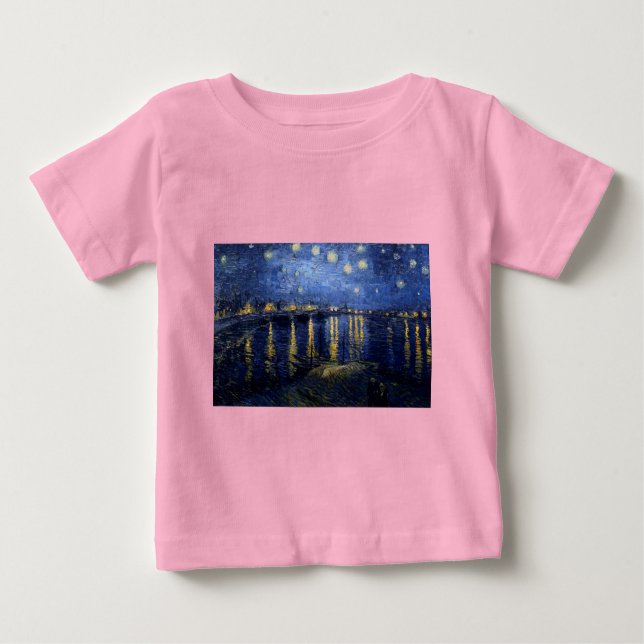 T-shirt Van Gogh Starry Night Over Rhone (Frente)