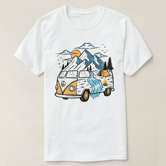 T-Shirt Van Retro (Frente do Design)