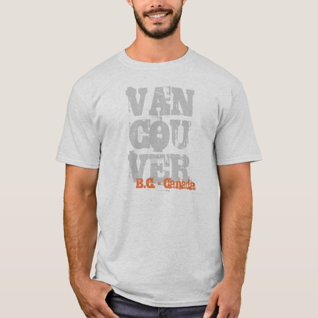 T-shirt Vancôver B.C. Canadá (Frente)