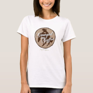 T-shirt "Vaqueira o tanque verde das mulheres no café"