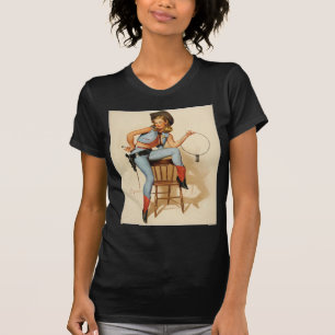 T-shirt Vaqueira Pin-up