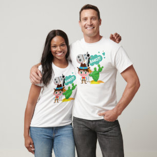 T-shirt Vaqueiro e cavalo