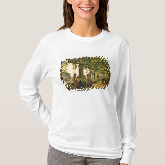 T-shirt Varanda com videiras torcidas, 1828 (Frente)