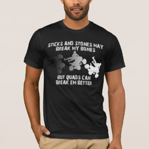 T-shirt Varas e quadrilátero ATV FunnyShirt das pedras