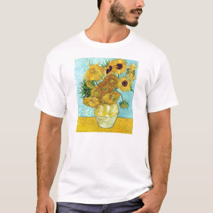T-shirt Vaso com os doze girassóis por Vincent van Gogh