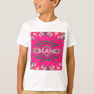 T-shirt Vazio Bebê Vívido Pano-Cor-de-rosa, Forma Forma, M