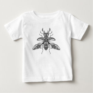 T-shirt Veado-Besouro psicadélico inspirado