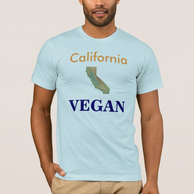 T-shirt VEGAN de Califórnia (Frente)