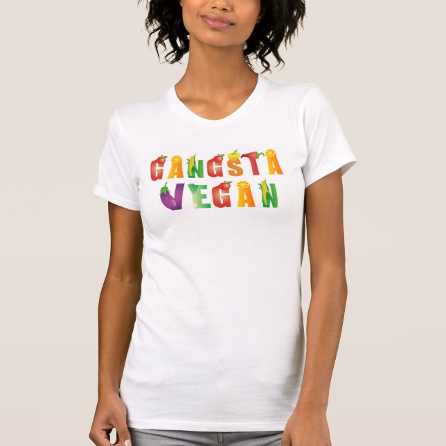 T-shirt Vegan de Gangsta (Frente)