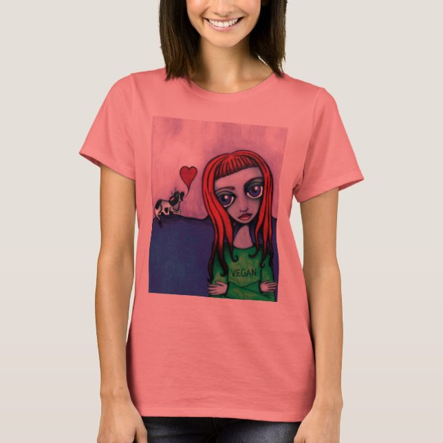 T-shirt Vegan Girl (Frente)