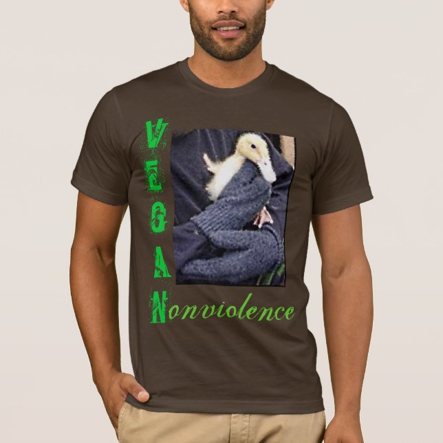 T-shirt Vegan = nonviolence (Frente)